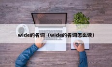 wide的名词（wide的名词怎么读）