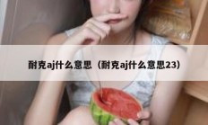 耐克aj什么意思（耐克aj什么意思23）